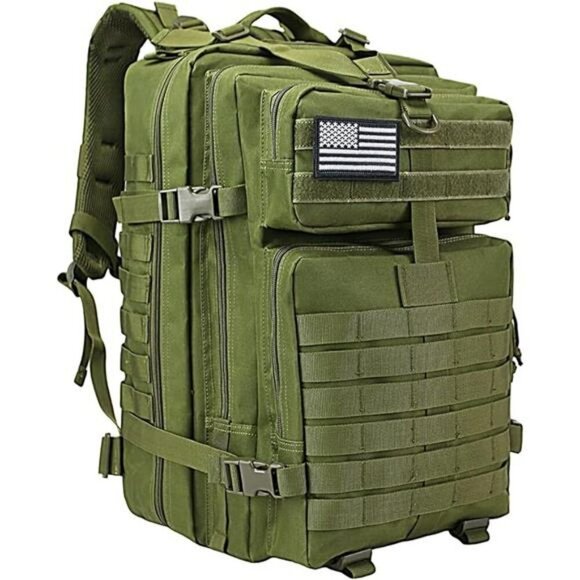 WOLT Tactical Backpack for Men 45L Military Molle Hiking Camping Survival Pack - Picture 7 of 7